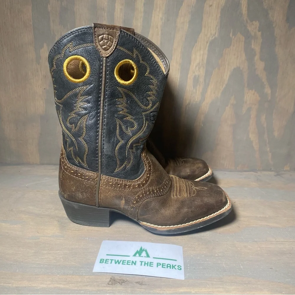 Ariat boys Heritage Roughstock cowboy boots 13.5